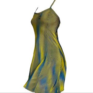 Psychedelic Vintage Elan USA Ribbed Sun Dress